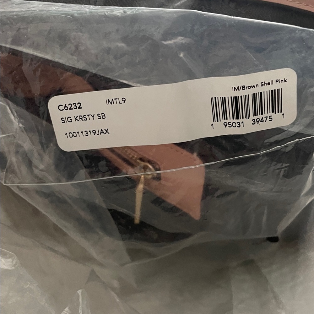 Coach Signature Kristy Brown/ Shell Pink Shoulder Bag and wallet set - Picture 14 of 14